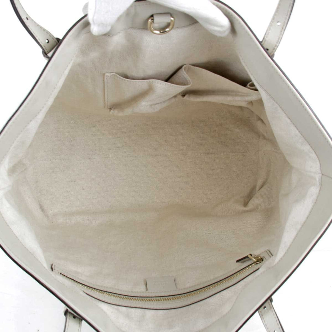 美品『USED』 
GUCCI グッチ 
 マイクロシマ 309613 002123 トートバッグ 
シマレザー アイボリー