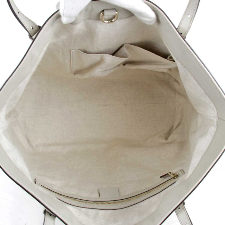美品『USED』 
GUCCI グッチ 
 マイクロシマ 309613 002123 トートバッグ 
シマレザー アイボリー