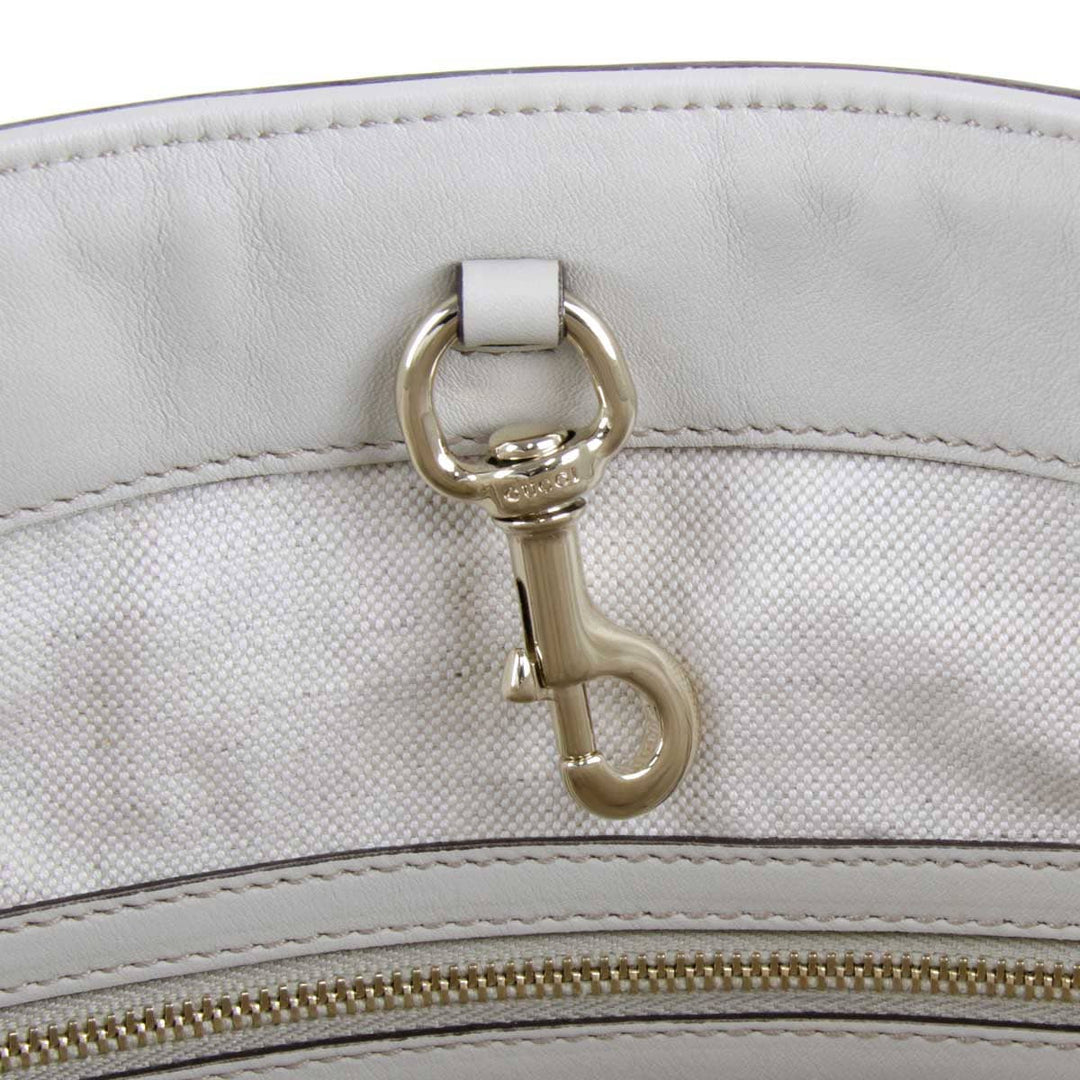 美品『USED』 
GUCCI グッチ 
 マイクロシマ 309613 002123 トートバッグ 
シマレザー アイボリー