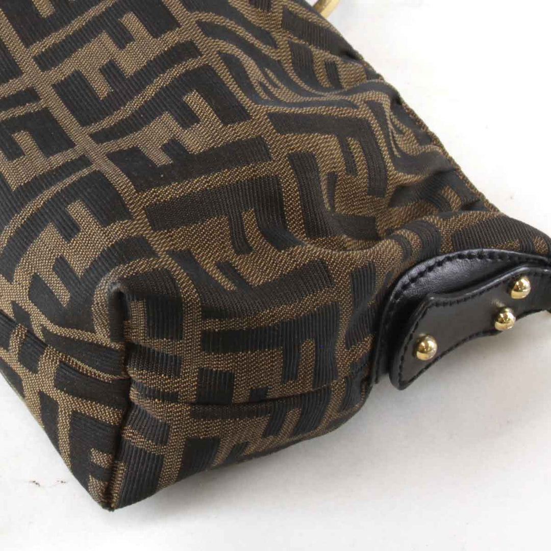 『USED』 
FENDI フェンディ 
 ズッカ 8BR354 ショルダーバッグ 
キャンバス ブラウン