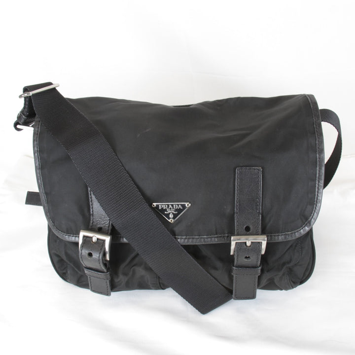 『USED』 
PRADA プラダ 
 BT0172 ショルダーバッグ 
ナイロン/レザー ブラック