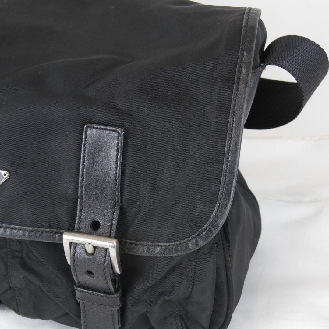 『USED』 
PRADA プラダ 
 BT0172 ショルダーバッグ 
ナイロン/レザー ブラック