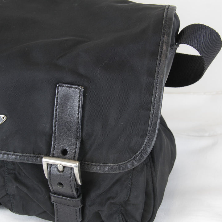 『USED』 
PRADA プラダ 
 BT0172 ショルダーバッグ 
ナイロン/レザー ブラック