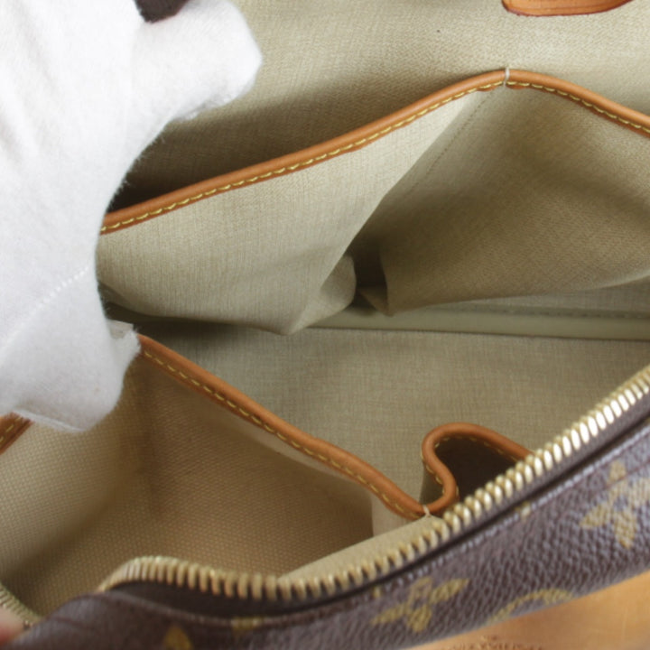 『USED』 
LOUIS VUITTON ルイ・ヴィトン 
 ドーヴィル M47270 ハンドバッグ 
モノグラムキャンバス ブラウン