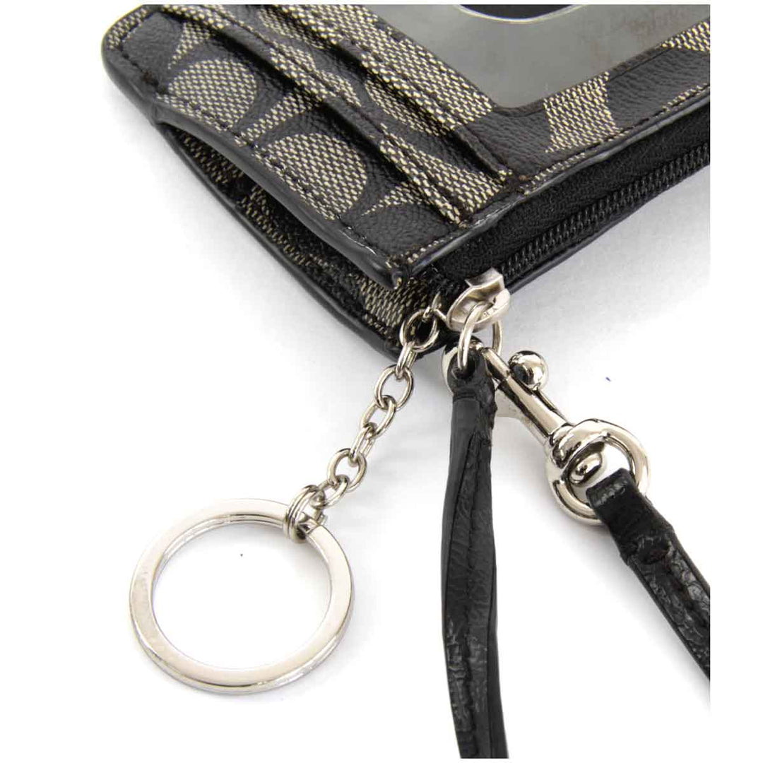 『USED』 
COACH コーチ 
 シグネチャー パスケース 
レザー ブラック