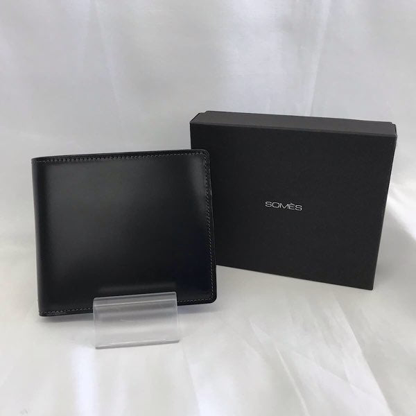 『美品』 
SOMES SADDLE ソメスサドル 
 二つ折り財布 
コードバン ブラック