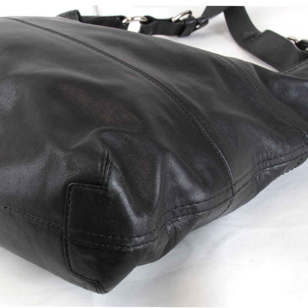 『USED』 
COACH コーチ 
 B1220-F17116 ショルダーバッグ 
レザー ブラック