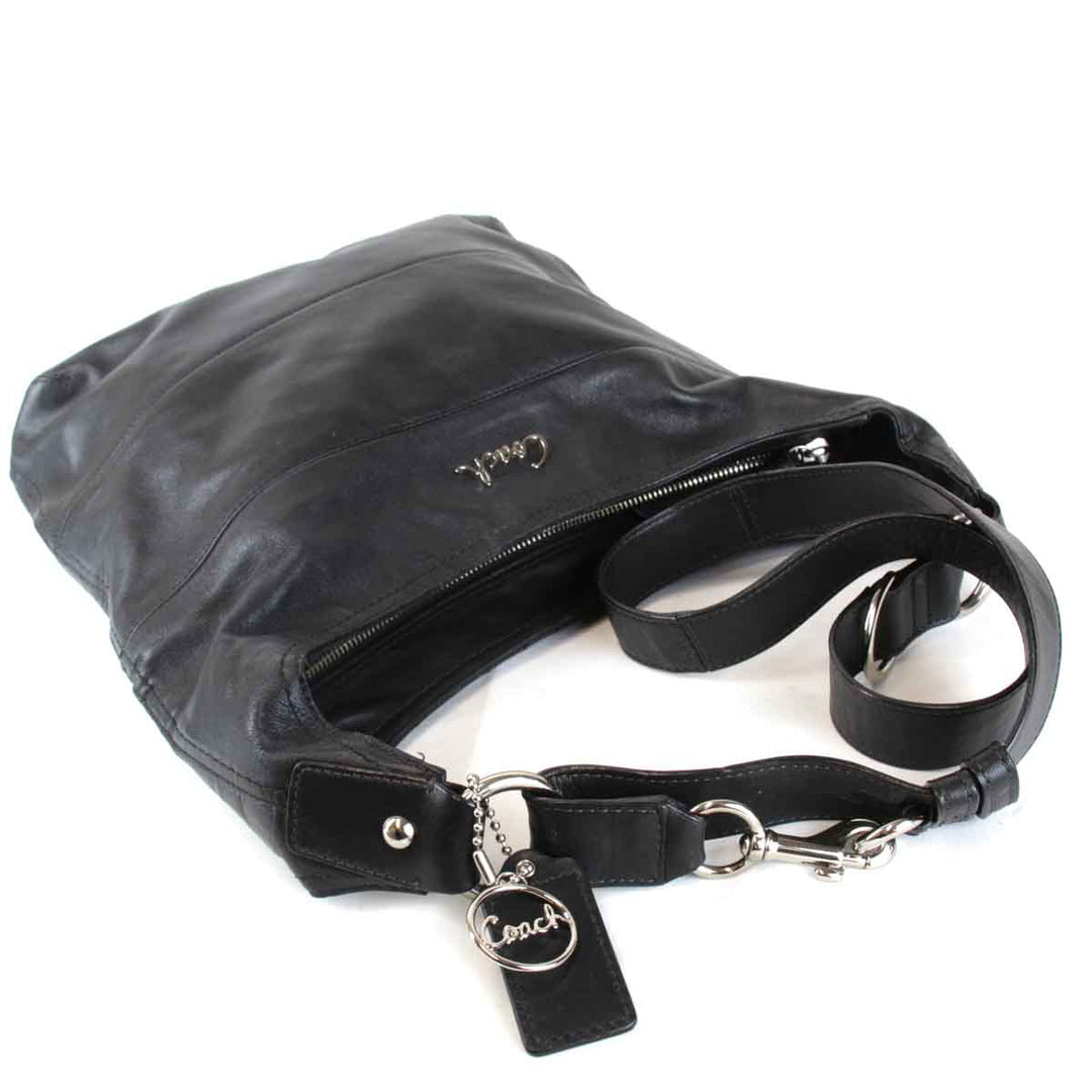『USED』 
COACH コーチ 
 B1220-F17116 ショルダーバッグ 
レザー ブラック