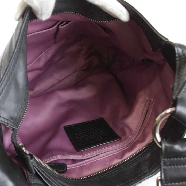 『USED』 
COACH コーチ 
 B1220-F17116 ショルダーバッグ 
レザー ブラック