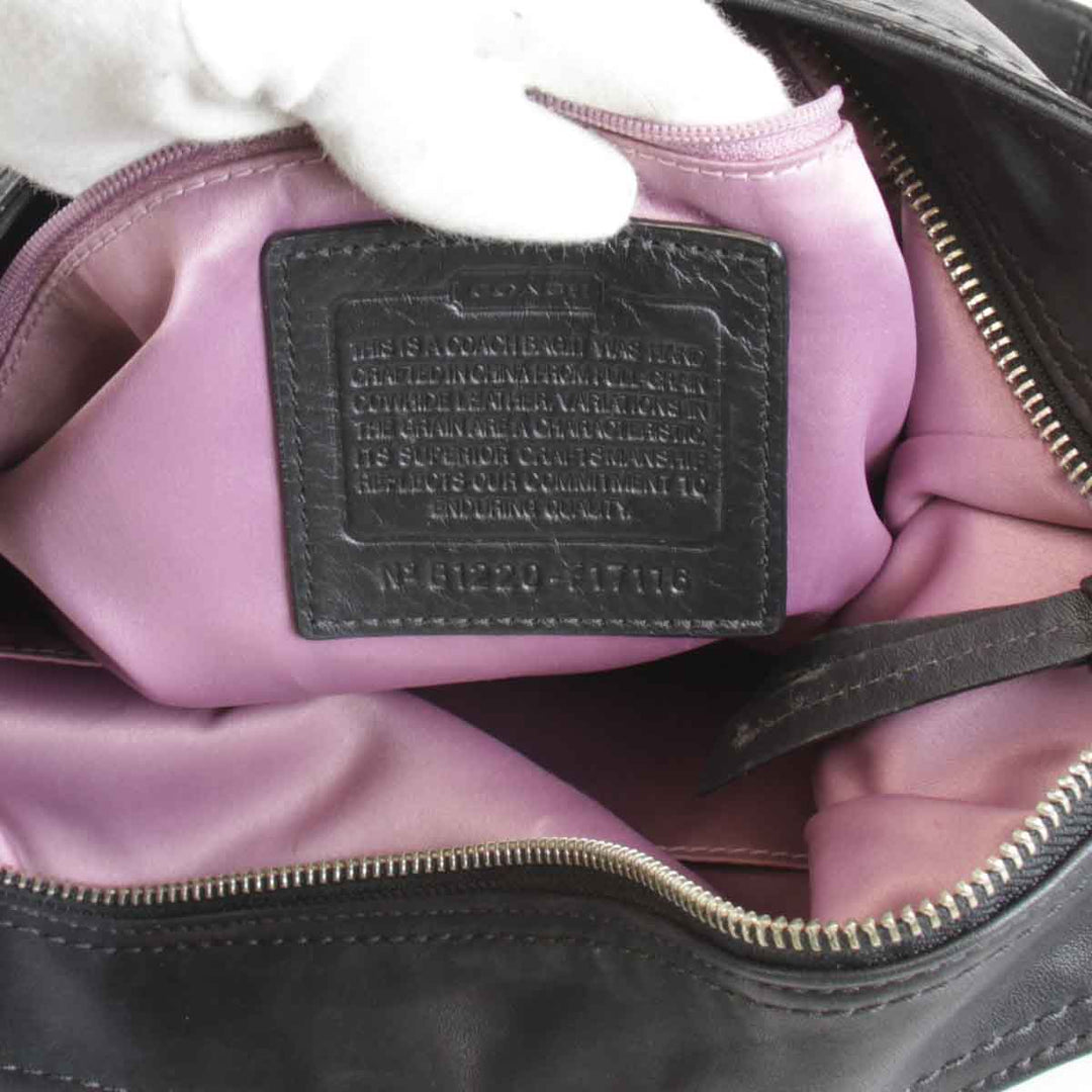 『USED』 
COACH コーチ 
 B1220-F17116 ショルダーバッグ 
レザー ブラック