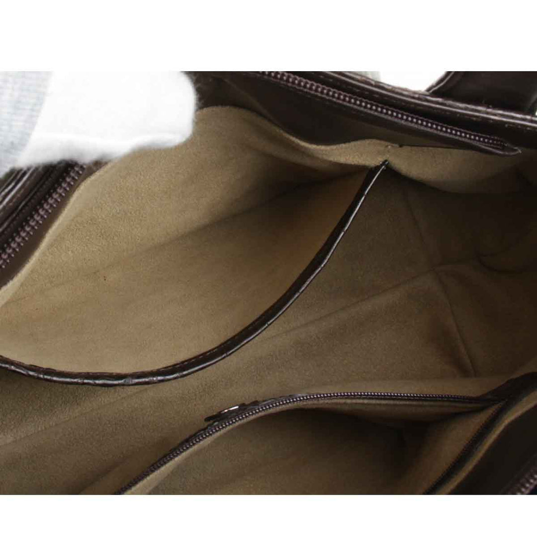 美品『USED』 
 
 JRA認定 ハンドバッグ 
クロコダイル ブラウン