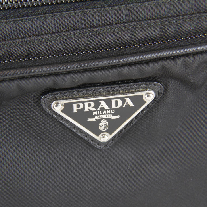 【価格改定】『USED』 
PRADA プラダ 
 サフィアーノ ウエストバッグ 
ナイロン ブラック