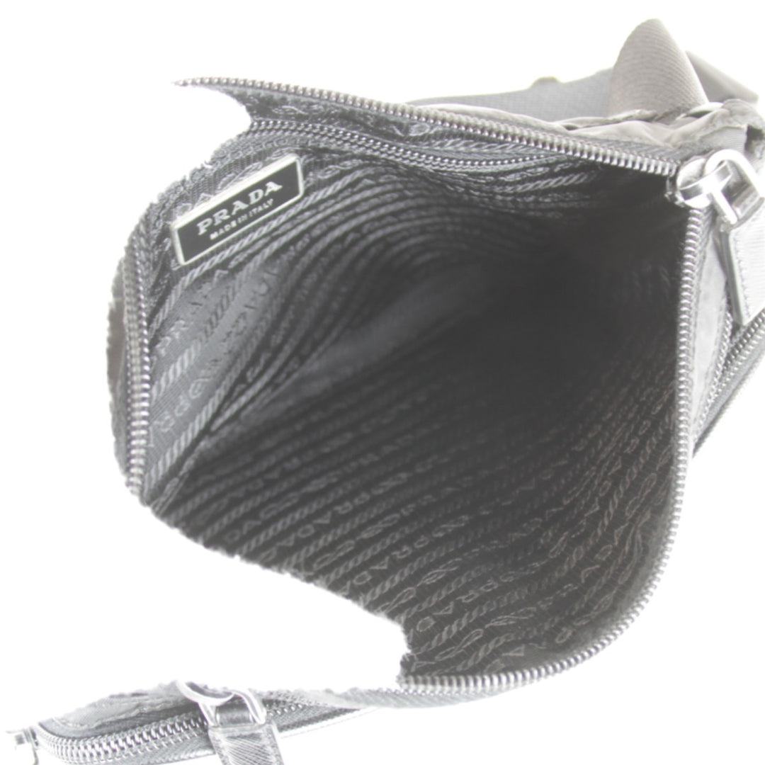 【価格改定】『USED』 
PRADA プラダ 
 サフィアーノ ウエストバッグ 
ナイロン ブラック