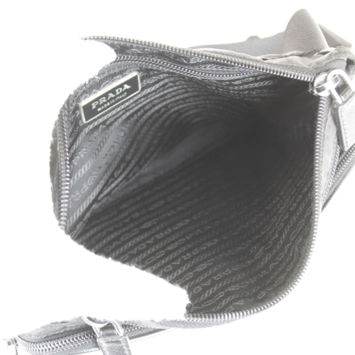 【価格改定】『USED』 
PRADA プラダ 
 サフィアーノ ウエストバッグ 
ナイロン ブラック