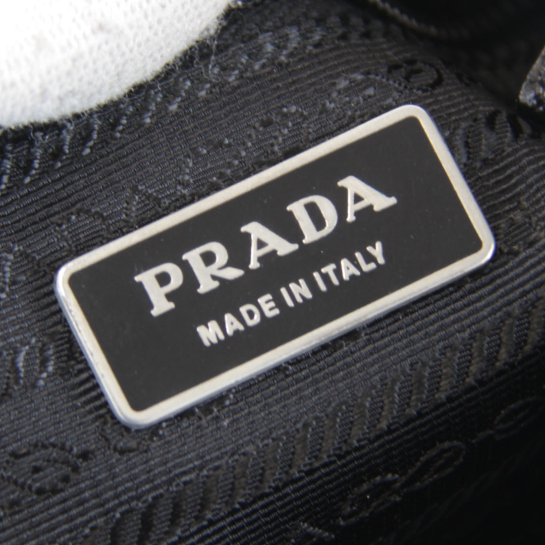 【価格改定】『USED』 
PRADA プラダ 
 サフィアーノ ウエストバッグ 
ナイロン ブラック