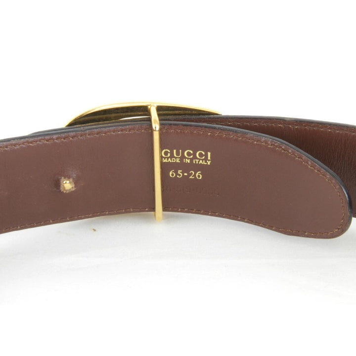 『USED』 
GUCCI グッチ 
 65.26 ベルト 
レザー ブラック