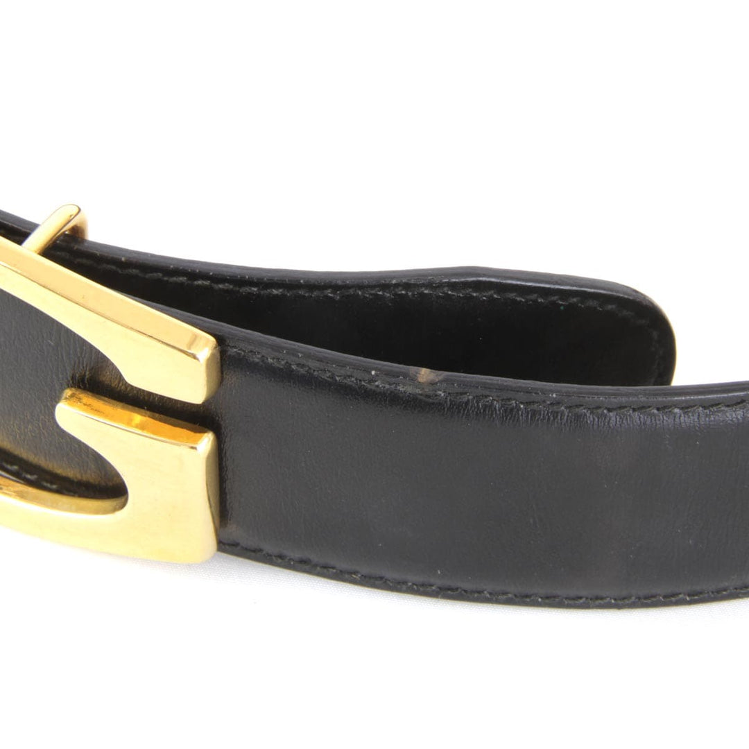 『USED』 
GUCCI グッチ 
 65.26 ベルト 
レザー ブラック
