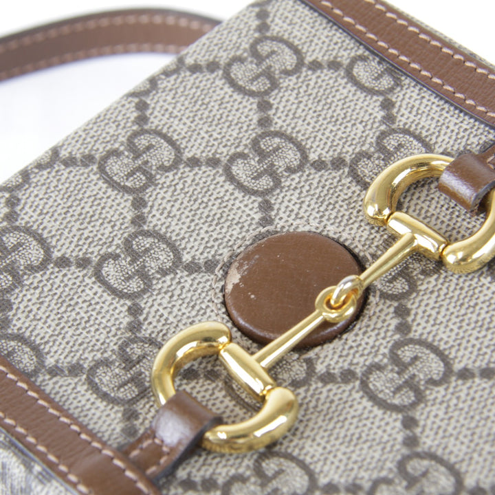 『USED』 
GUCCI グッチ 
 625615 520981 ショルダーバッグ 
GGスプリームキャンバス/レザー ブラウン