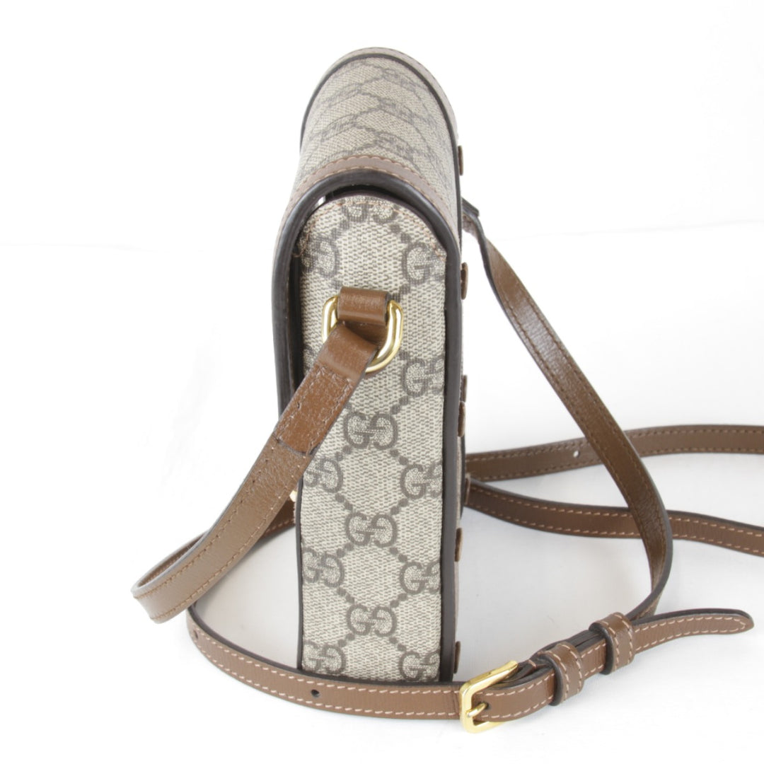 『USED』 
GUCCI グッチ 
 625615 520981 ショルダーバッグ 
GGスプリームキャンバス/レザー ブラウン