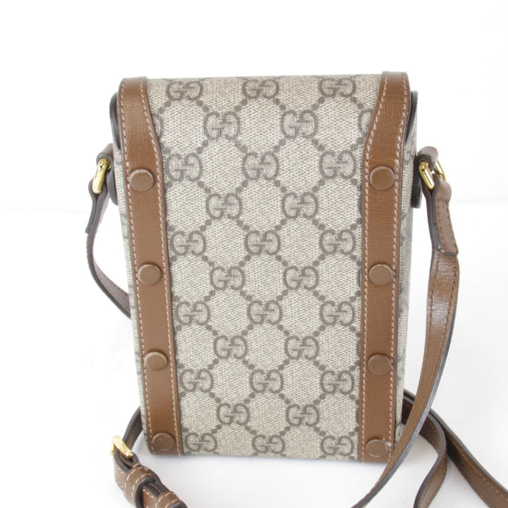 『USED』 
GUCCI グッチ 
 625615 520981 ショルダーバッグ 
GGスプリームキャンバス/レザー ブラウン