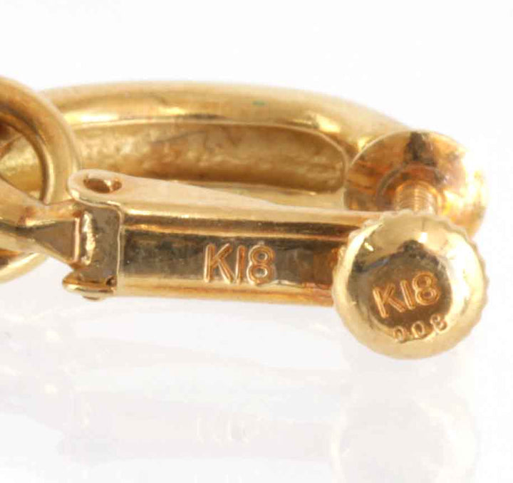 良品『USED』 K18 
 パール イヤリング
 7.4g
