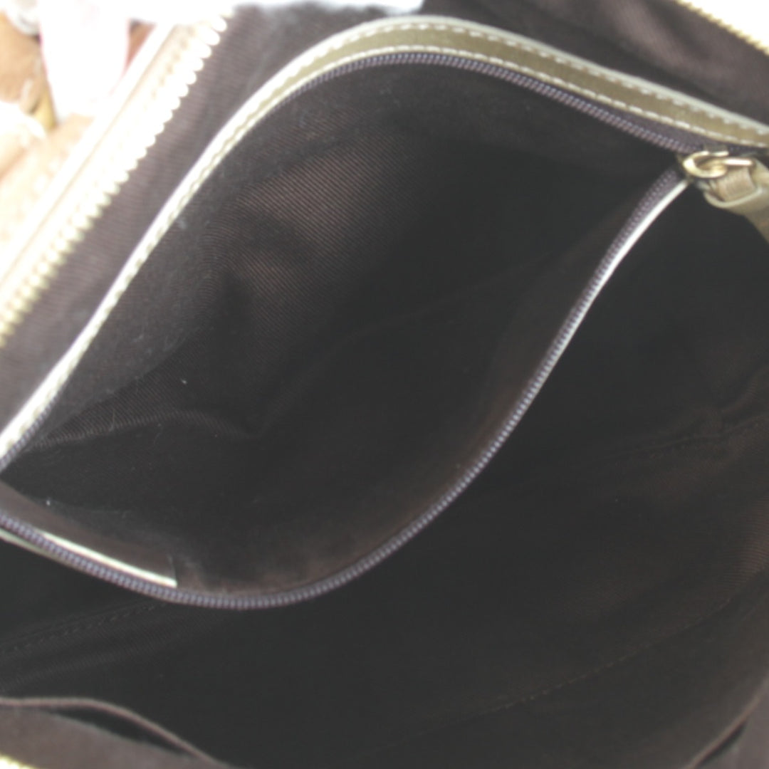 【価格改定】美品『USED』 
LOEWE ロエベ 
 アナグラム ハンドバッグ 
キャンバス/レザー ブルー