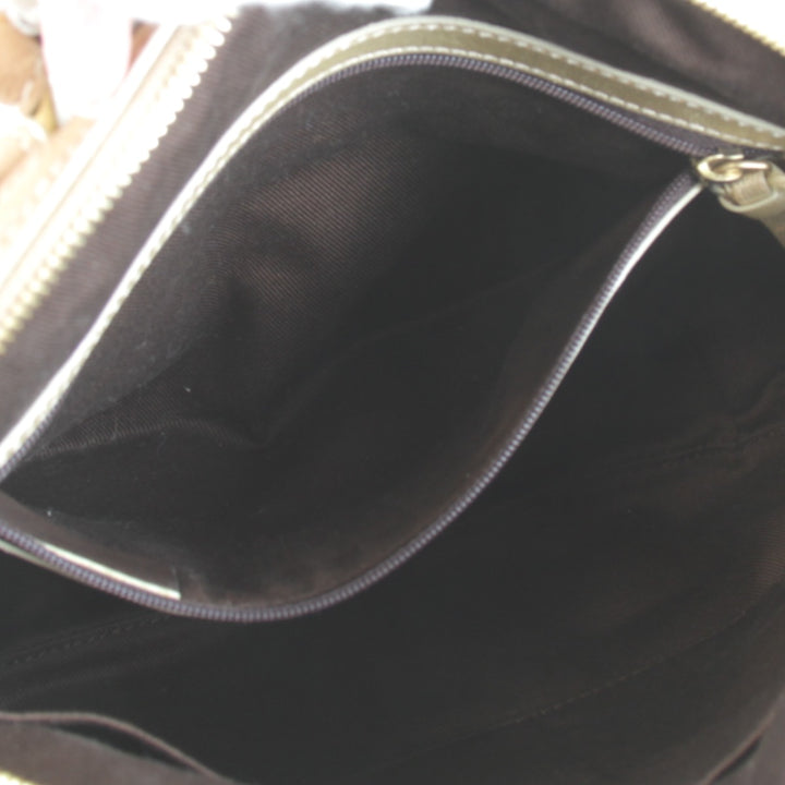 【価格改定】美品『USED』 
LOEWE ロエベ 
 アナグラム ハンドバッグ 
キャンバス/レザー ブルー