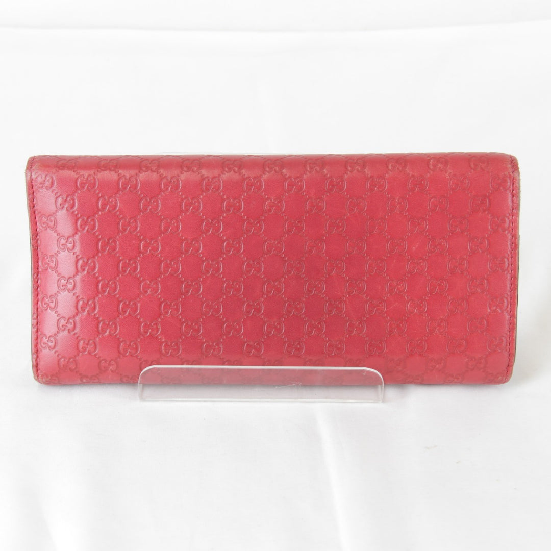 『USED』 
GUCCI グッチ 
 袋有 256926・0416 長財布 
レザー レッド