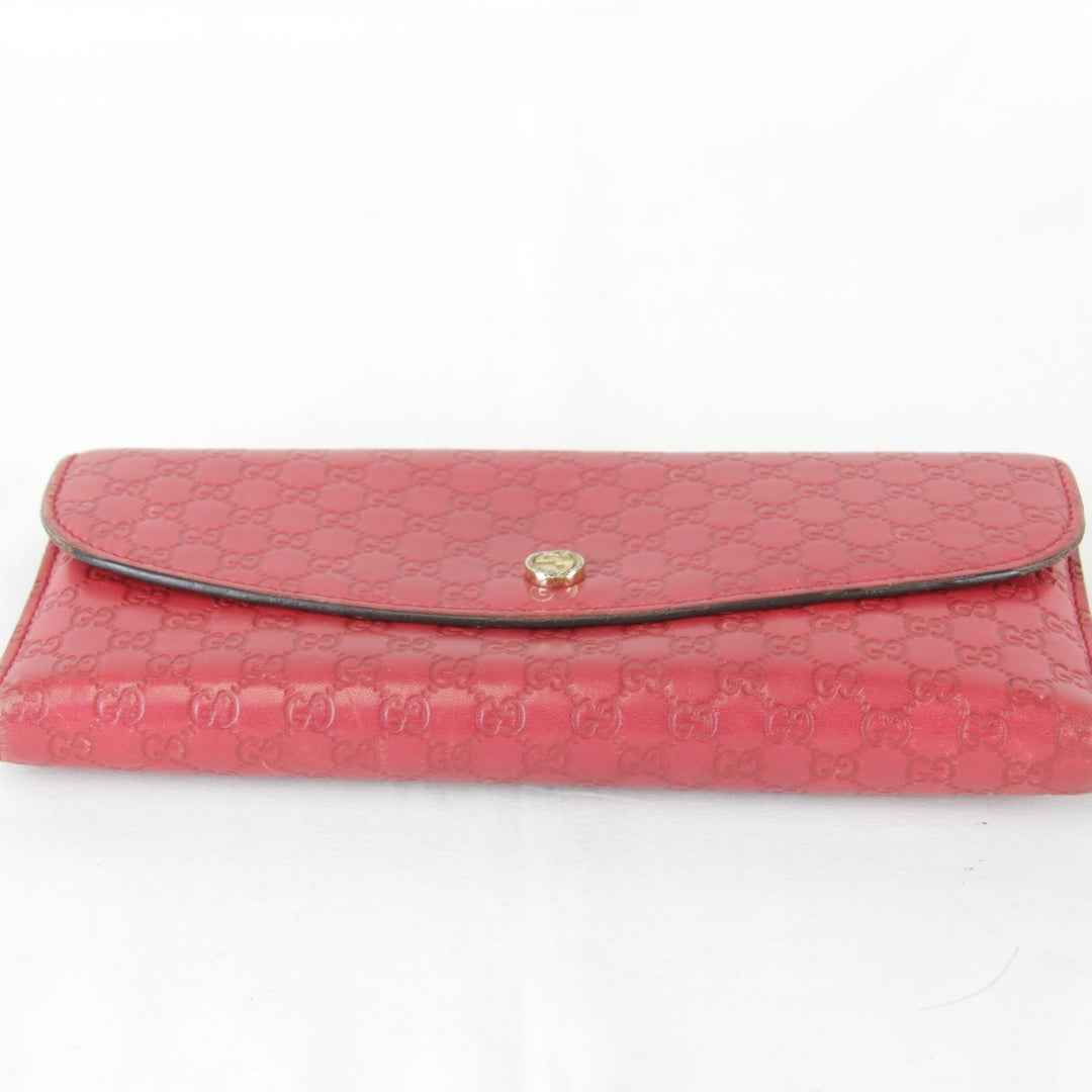 『USED』 
GUCCI グッチ 
 袋有 256926・0416 長財布 
レザー レッド