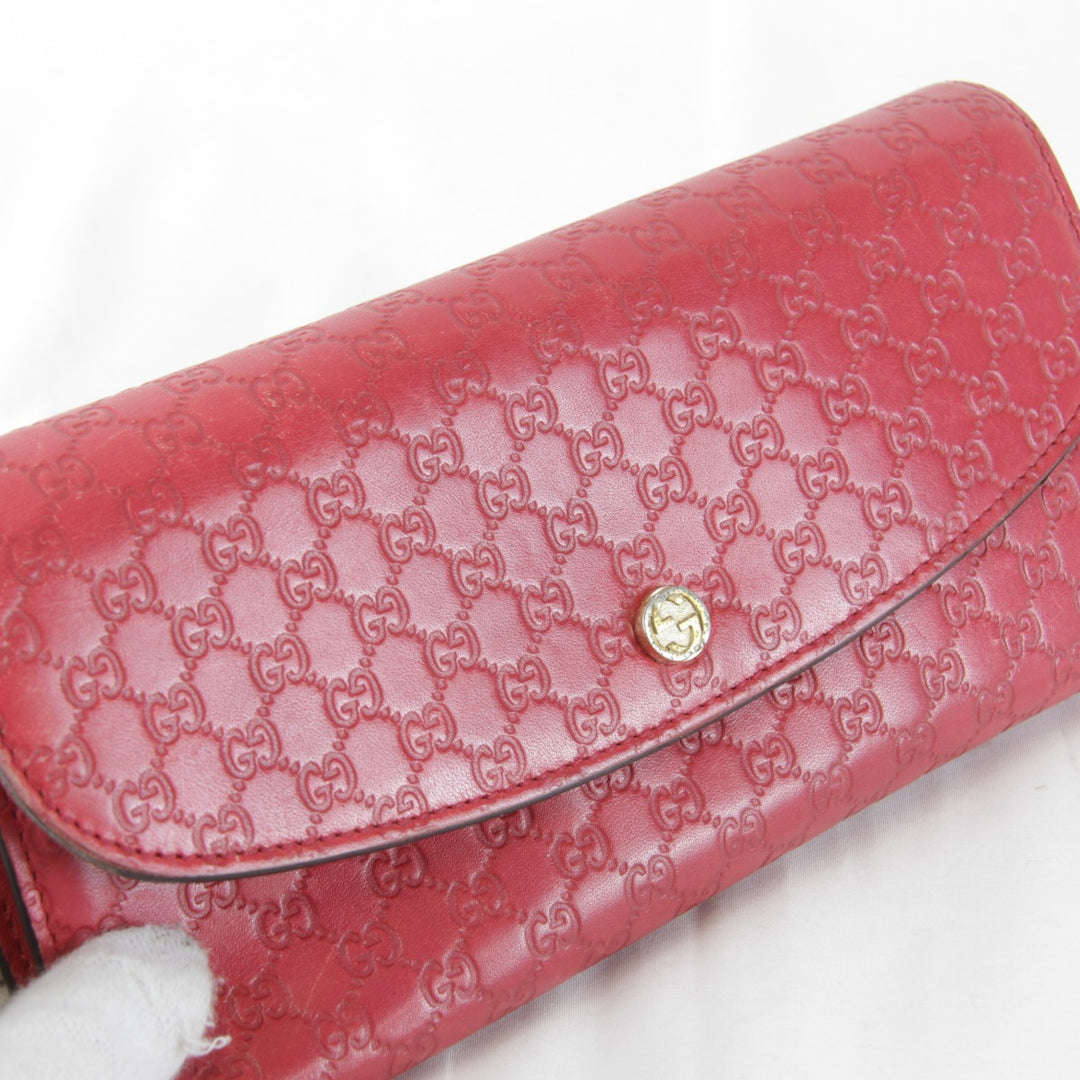 『USED』 
GUCCI グッチ 
 袋有 256926・0416 長財布 
レザー レッド