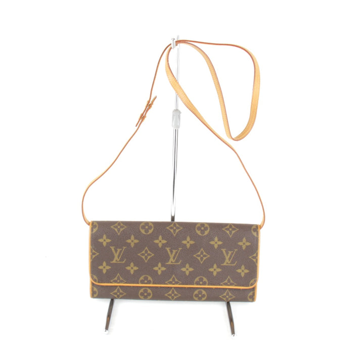 【価格改定】良品『USED』 
LOUIS VUITTON ルイ・ヴィトン 
 ポシェット ツインGM M51852 ショルダーバッグ 
モノグラムキャンバス ブラウン