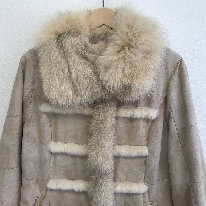 『USED』 
 
 ラビット革・ブルーフォックス コート 
ラビットファー /ブルーフォックス ブラウン系