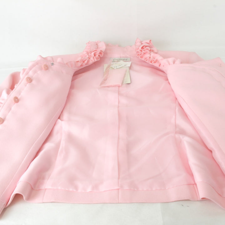 美品『USED』 
 
 sanctuaryジャケット スカートセット セットアップ 
ポリエステル/コットン /キュプラ ピンク 華やかなピンク色 フリル