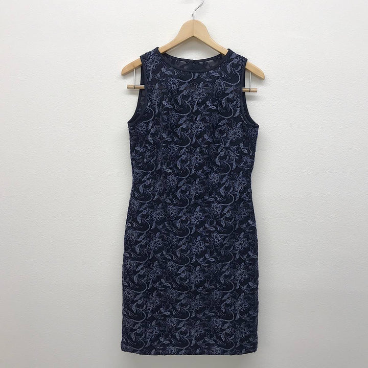 『USED』 
RALPH LAUREN ラルフローレン 
 花柄ノースリーブ　 RN41381/CA56658 ワンピース 
ナイロン/ポリエステル ネイビー