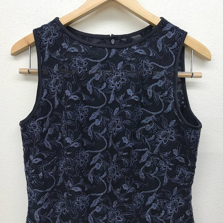 『USED』 
RALPH LAUREN ラルフローレン 
 花柄ノースリーブ　 RN41381/CA56658 ワンピース 
ナイロン/ポリエステル ネイビー