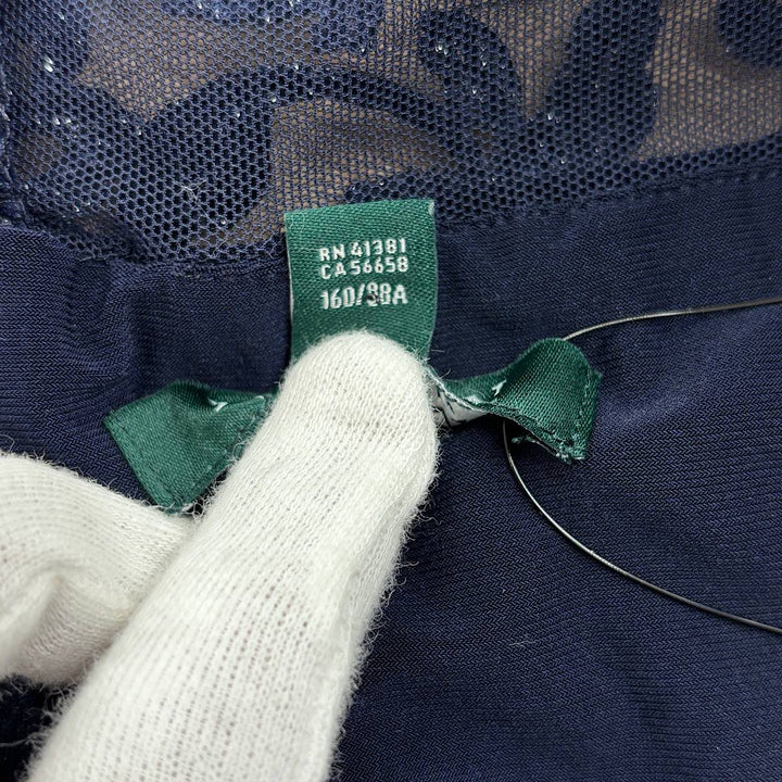 『USED』 
RALPH LAUREN ラルフローレン 
 花柄ノースリーブ　 RN41381/CA56658 ワンピース 
ナイロン/ポリエステル ネイビー