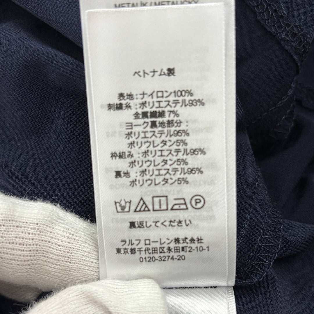 『USED』 
RALPH LAUREN ラルフローレン 
 花柄ノースリーブ　 RN41381/CA56658 ワンピース 
ナイロン/ポリエステル ネイビー