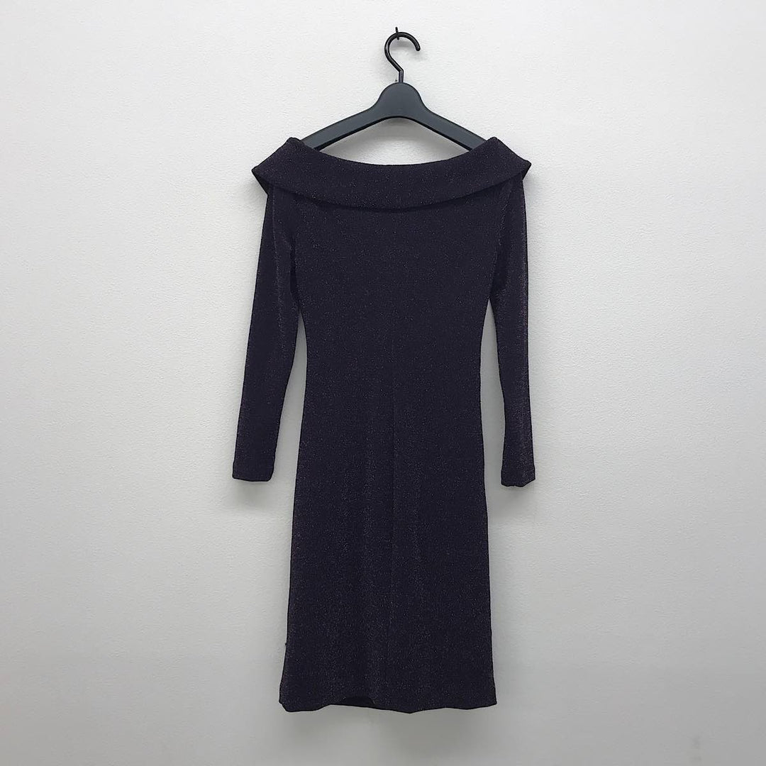 『USED』 
RALPH LAUREN ラルフローレン 
 サイズ2P RN41381/CA56658 ワンピース 
ポリエステル/ポリウレタン パープル