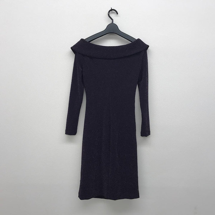 『USED』 
RALPH LAUREN ラルフローレン 
 サイズ2P RN41381/CA56658 ワンピース 
ポリエステル/ポリウレタン パープル
