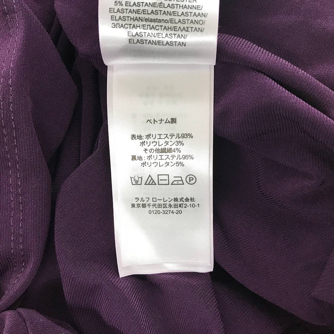 『USED』 
RALPH LAUREN ラルフローレン 
 サイズ2P RN41381/CA56658 ワンピース 
ポリエステル/ポリウレタン パープル