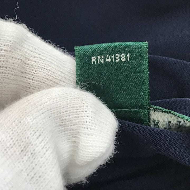 『USED』 
RALPH LAUREN ラルフローレン 
 RALPH LAUREN DRESS　サイズ4 160/88A RN41381 ワンピース 
ポリエステル/ポリウレタン  ネイビー系