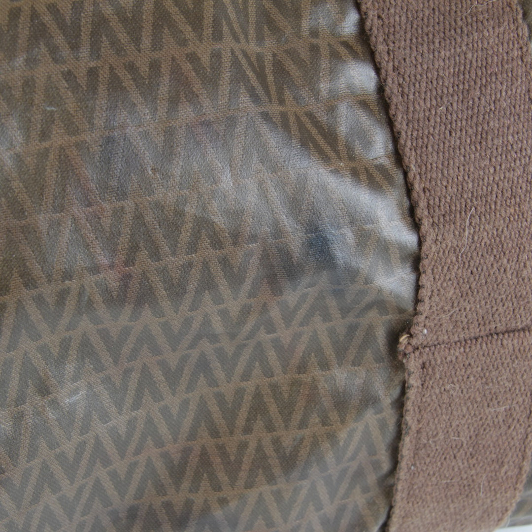『USED』 
MARIO VALENTINO マリオ・ヴァレンティノ 
 ボストンバッグ 
PVC ブラウン