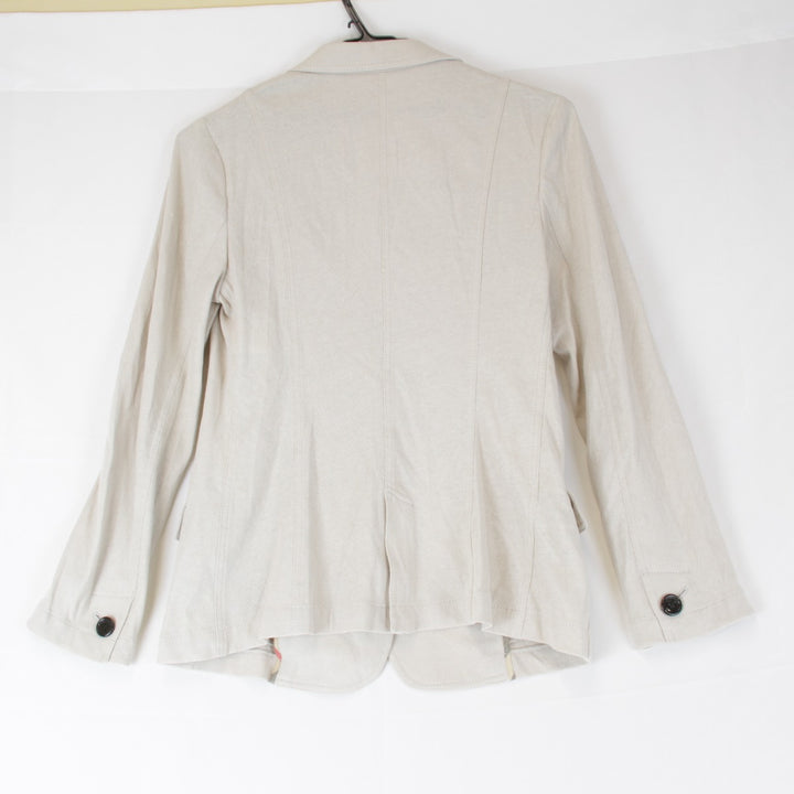 良品『USED』 
BURBERRY LONDON バーバリーロンドン 
 テーラードジャケット 
コットン ベージュ
