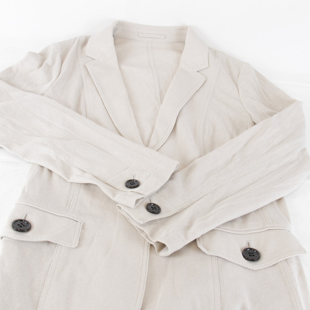 良品『USED』 
BURBERRY LONDON バーバリーロンドン 
 テーラードジャケット 
コットン ベージュ