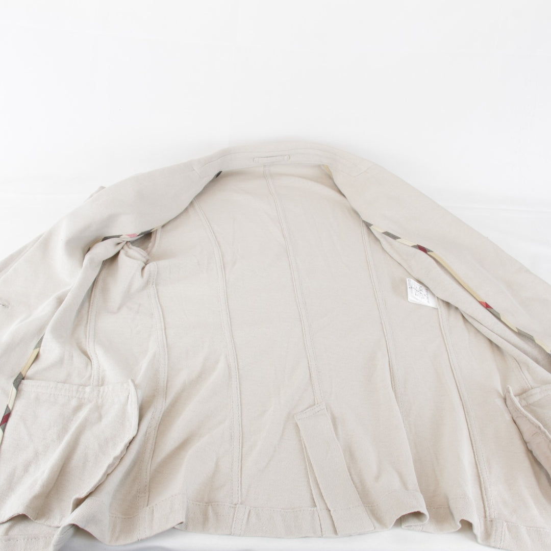 良品『USED』 
BURBERRY LONDON バーバリーロンドン 
 テーラードジャケット 
コットン ベージュ