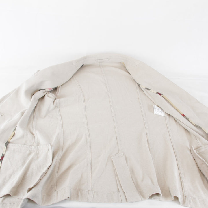 良品『USED』 
BURBERRY LONDON バーバリーロンドン 
 テーラードジャケット 
コットン ベージュ