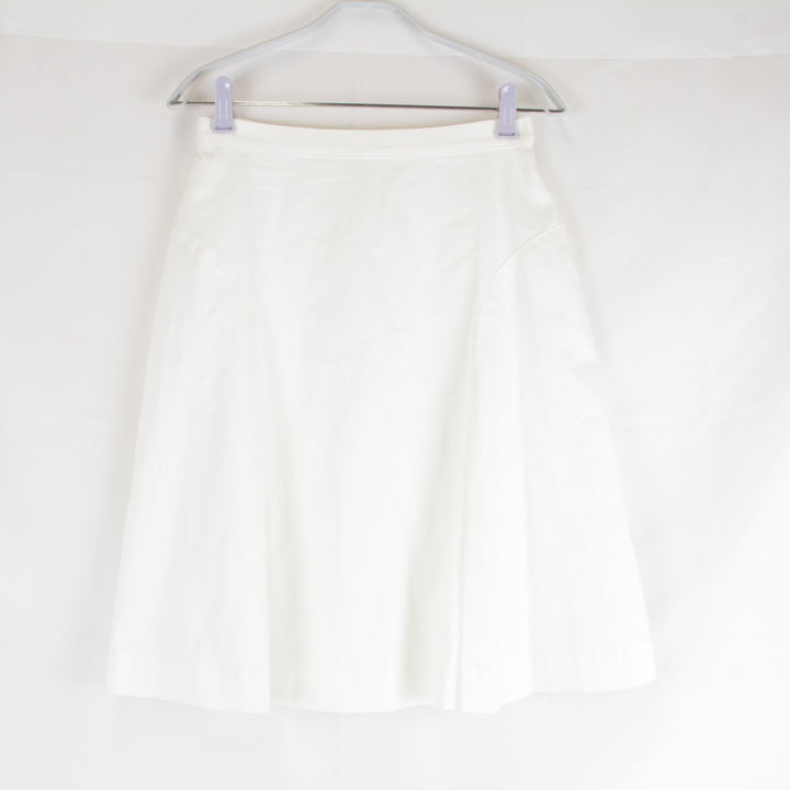 『USED』 
ALMA EN ROSE アルマ アン ローズ 
 スカート 
コットン/ポリウレタン /ポリエステル ホワイト