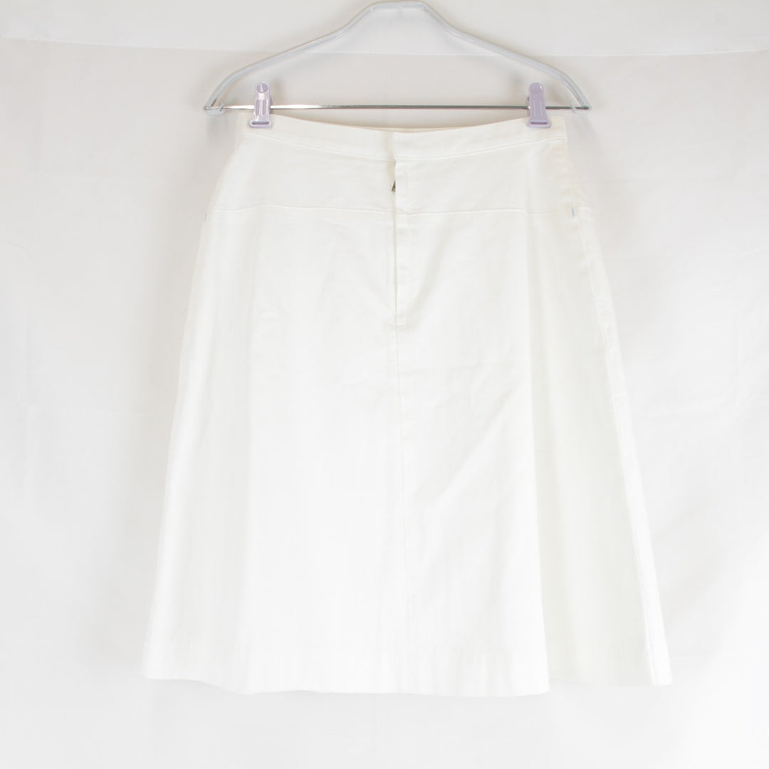 『USED』 
ALMA EN ROSE アルマ アン ローズ 
 スカート 
コットン/ポリウレタン /ポリエステル ホワイト