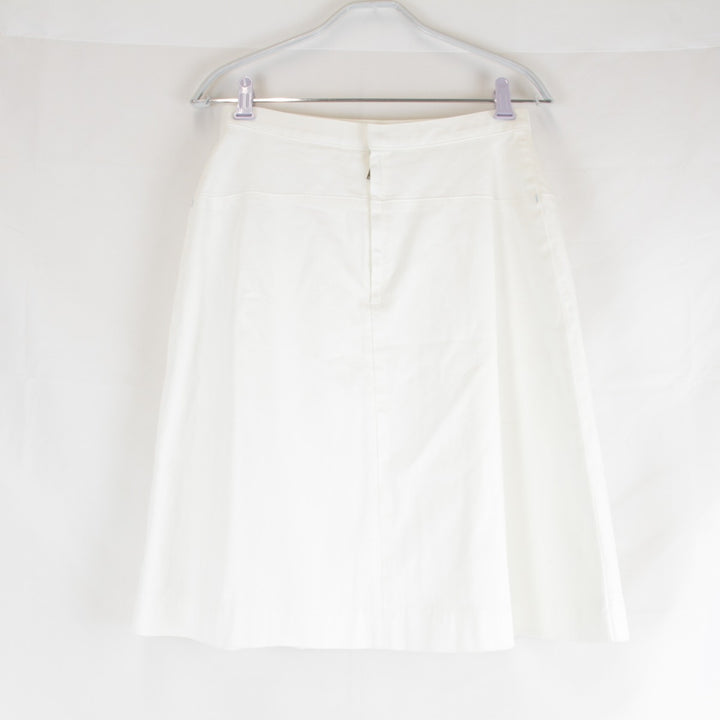 『USED』 
ALMA EN ROSE アルマ アン ローズ 
 スカート 
コットン/ポリウレタン /ポリエステル ホワイト