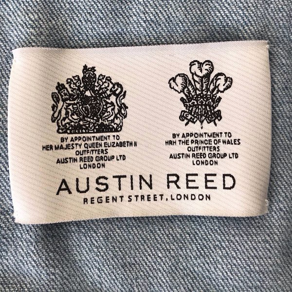 『USED』 
Austin Reed オースチンリード 
 レースデニムコンビノーカラージャケット ノーカラージャケット 
コットン/ポリエステル  /レーヨン/ポリウレタン ブルー